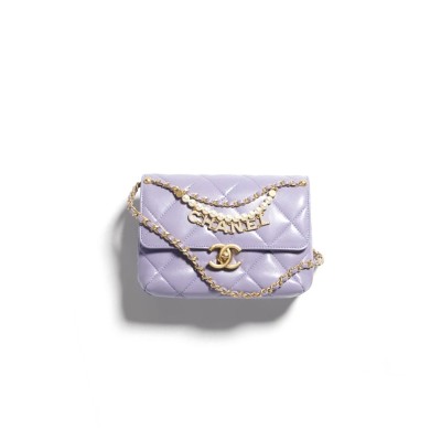 CHANEL DIAMOND FLAP SHOULDER BAG  (19*13*9cm)